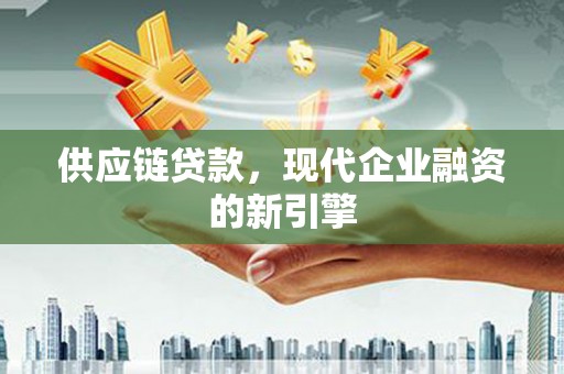 苍南供应链贷款，现代企业融资的新引擎
