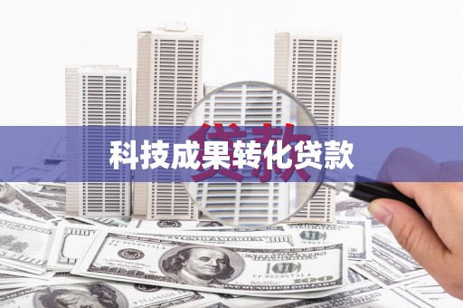 苍南科技成果转化贷款