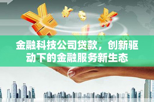 苍南金融科技公司贷款，创新驱动下的金融服务新生态