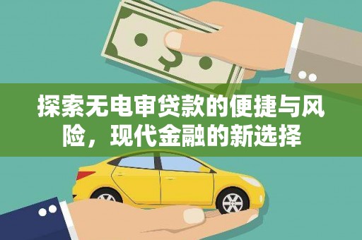苍南探索无电审贷款的便捷与风险，现代金融的新选择