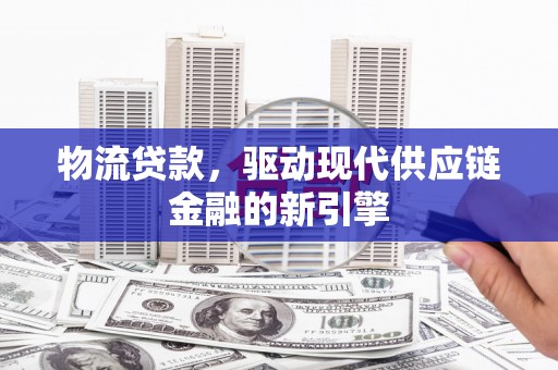 苍南物流贷款，驱动现代供应链金融的新引擎