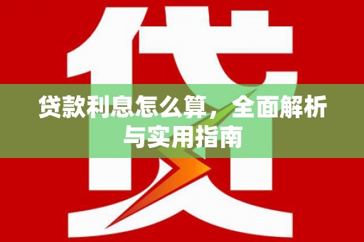 苍南贷款利息怎么算，全面解析与实用指南