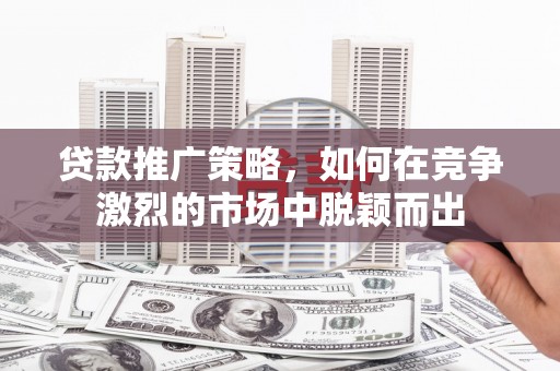 苍南贷款推广策略，如何在竞争激烈的市场中脱颖而出