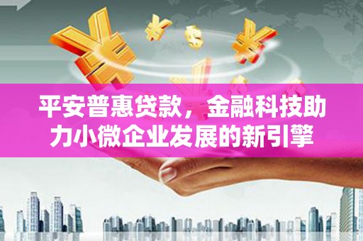 苍南平安普惠贷款，金融科技助力小微企业发展的新引擎