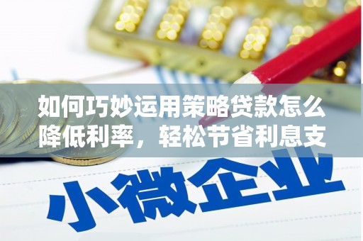苍南如何巧妙运用策略贷款怎么降低利率，轻松节省利息支出