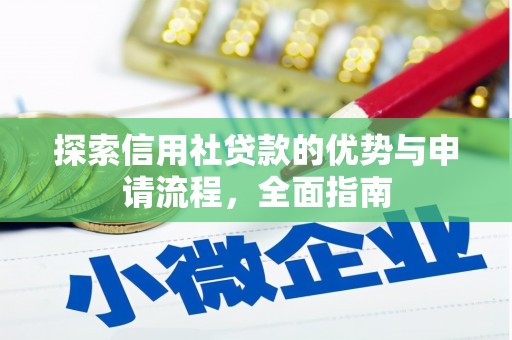苍南探索信用社贷款的优势与申请流程，全面指南