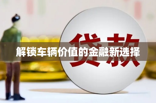苍南解锁车辆价值的金融新选择
