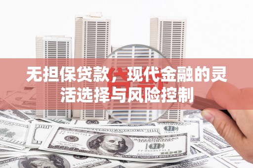 苍南无担保贷款，现代金融的灵活选择与风险控制