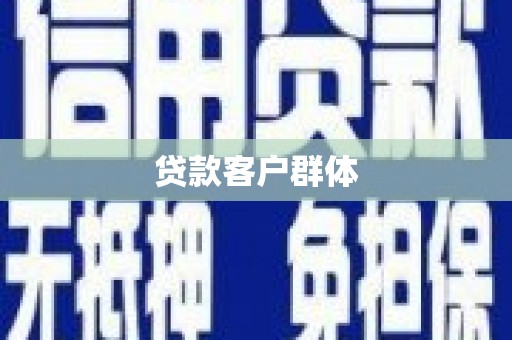 苍南贷款客户群体