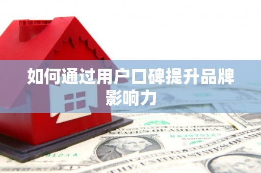 苍南如何通过用户口碑提升品牌影响力