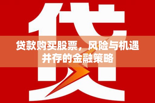 苍南贷款购买股票，风险与机遇并存的金融策略
