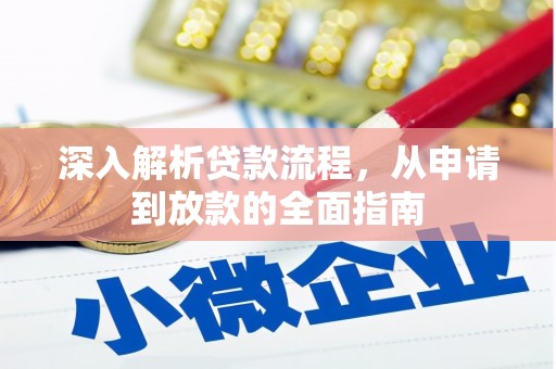苍南深入解析贷款流程，从申请到放款的全面指南