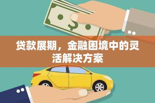 苍南贷款展期，金融困境中的灵活解决方案