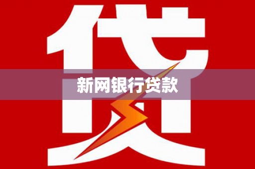 苍南新网银行贷款