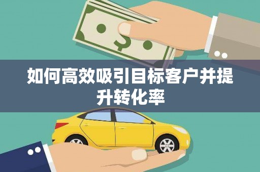苍南如何高效吸引目标客户并提升转化率