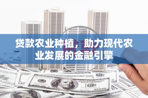 苍南贷款农业种植，助力现代农业发展的金融引擎