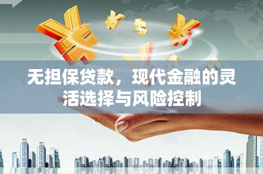苍南无担保贷款，现代金融的灵活选择与风险控制