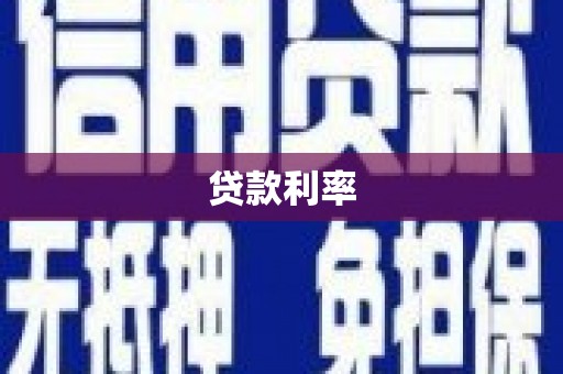 苍南贷款利率