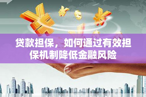 苍南贷款担保，如何通过有效担保机制降低金融风险