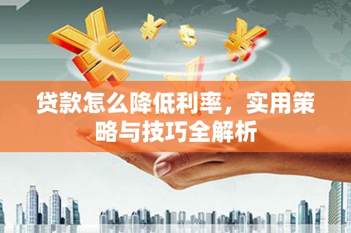 苍南贷款怎么降低利率，实用策略与技巧全解析