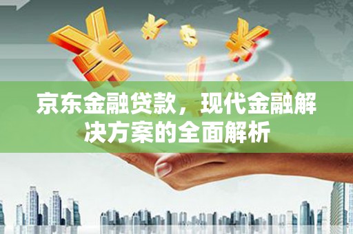 苍南京东金融贷款，现代金融解决方案的全面解析