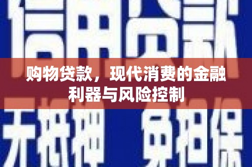苍南购物贷款，现代消费的金融利器与风险控制