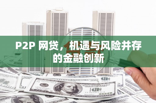 苍南P2P 网贷，机遇与风险并存的金融创新