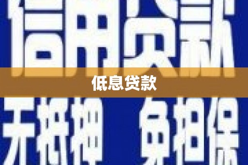 苍南低息贷款