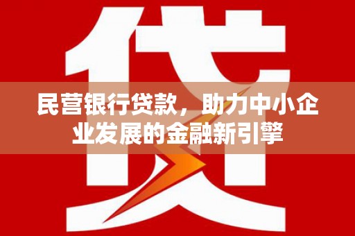 苍南民营银行贷款，助力中小企业发展的金融新引擎