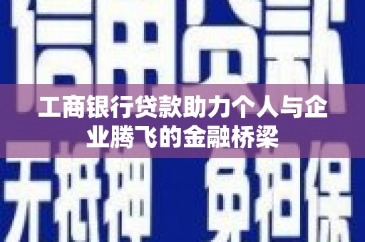 苍南工商银行贷款助力个人与企业腾飞的金融桥梁