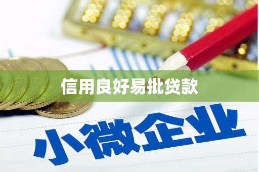 苍南信用良好易批贷款