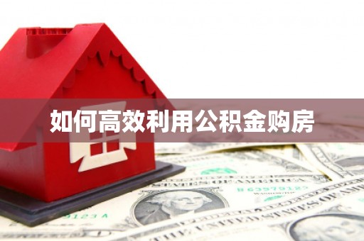 苍南如何高效利用公积金购房