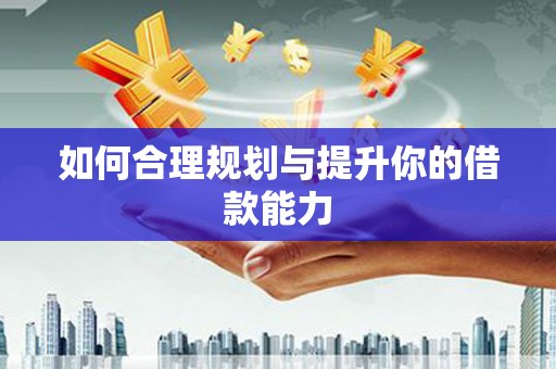 苍南如何合理规划与提升你的借款能力