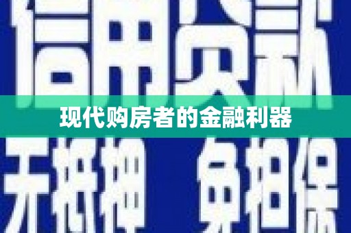 苍南现代购房者的金融利器