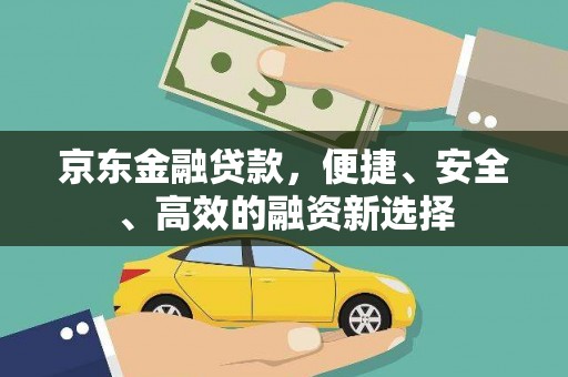 苍南京东金融贷款，便捷、安全、高效的融资新选择
