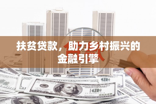 苍南扶贫贷款，助力乡村振兴的金融引擎